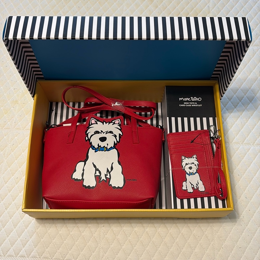 MARC TETRO MINI TOTE & CARD WRISTLET